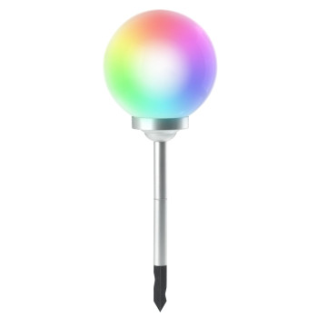 Solar lamp, 4-color LED, 30x73 cm Solar lamp, 4-color LED, 30x73 cm
