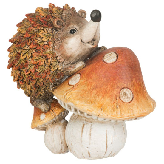 Украшение MagicHome Nature, Ежик на грибочке, керамика, 12,5х8х12 см Украшение MagicHome Nature, Ежик на грибочке, керамика, 12,5х8х12 см