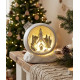 Decoration MagicHome Christmas, Christmas globe, LED warm white, polyresin, 2xAAA, interior, 10,50x9 Decoration MagicHome Christmas, Christmas globe, LED warm white, polyresin, 2xAAA, interior, 10,50x9