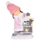 Decoration MagicHome Christmas, Girl with mailbox, 1 LED, 3xAA, ceramics, 31x23x43 cm Decoration MagicHome Christmas, Girl with mailbox, 1 LED, 3xAA, ceramics, 31x23x43 cm