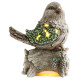 MagicHome LED jõulukuju "Tisand oksal", 9 LED, soe valge, 3xAAA, keraamika, 22x21,50x40 cm.