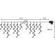Christmas Light MagicHome Christmas Icicle, 200 LED warm white, icicle, simple lighting, 230 V, 50 H
