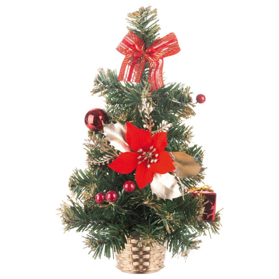 Christmas Tree MagicHome Christmas, decorated, red, 30 cm