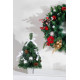 Christmas Tree MagicHome Christmas, decorated, silver, bow 40 cm Christmas Tree MagicHome Christmas, decorated, silver, bow 40 cm
