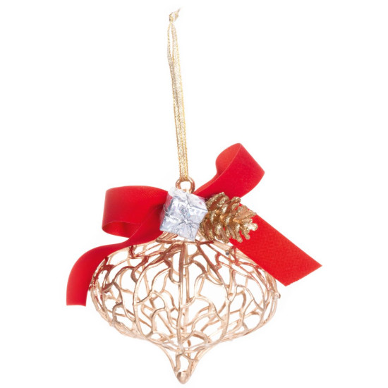 Decoration MagicHome Christmas, gold, 10x15 cm Decoration MagicHome Christmas, gold, 10x15 cm