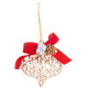 Decoration MagicHome Christmas, gold, 10x15 cm Decoration MagicHome Christmas, gold, 10x15 cm