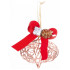 Decoration MagicHome Christmas, copper, 10x15 cm