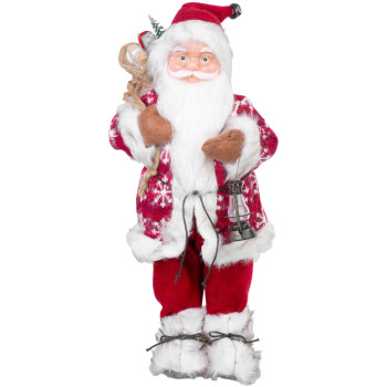 Decoration MagicHome Christmas, Santa standing, red, 60 cm