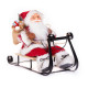 Decoration MagicHome Christmas, Santa on sleigh, red, 46 cm Decoration MagicHome Christmas, Santa on sleigh, red, 46 cm