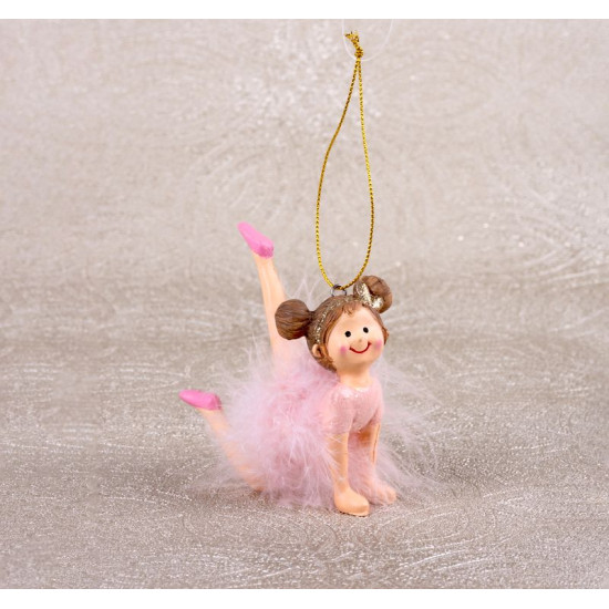 Decoration MagicHome Christmas, Ballerina, polyresin, pendant, 9x4x7,5 cm Decoration MagicHome Christmas, Ballerina, polyresin, pendant, 9x4x7,5 cm