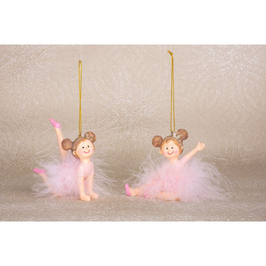 Decoration MagicHome Christmas, Ballerina, polyresin, pendant, 9x4x7,5 cm Decoration MagicHome Christmas, Ballerina, polyresin, pendant, 9x4x7,5 cm