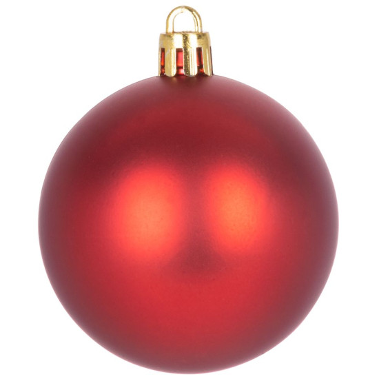 Globes MagicHome Christmas, 20 pcs, 6 cm, red, on the Christmas tree Globes MagicHome Christmas, 20 pcs, 6 cm, red, on the Christmas tree