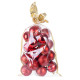 Globes MagicHome Christmas, 20 pcs, 6 cm, red, on the Christmas tree Globes MagicHome Christmas, 20 pcs, 6 cm, red, on the Christmas tree