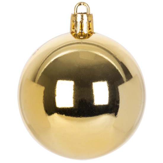 Globes MagicHome Christmas, set, 21 pcs, 6 cm, gold, tree topper, on the Christmas tree Globes MagicHome Christmas, set, 21 pcs, 6 cm, gold, tree topper, on the Christmas tree