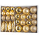 Globes MagicHome Christmas, set, 31 pcs, gold, on the Christmas tree Globes MagicHome Christmas, set, 31 pcs, gold, on the Christmas tree