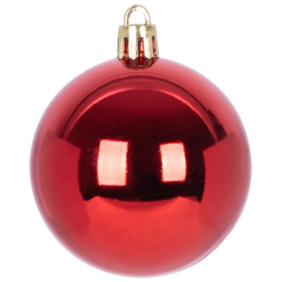 Globes MagicHome Christmas, set, 31 pcs, red, on the Christmas tree Globes MagicHome Christmas, set, 31 pcs, red, on the Christmas tree