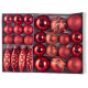 Globes MagicHome Christmas, set, 31 pcs, red, on the Christmas tree Globes MagicHome Christmas, set, 31 pcs, red, on the Christmas tree