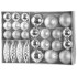Globes MagicHome Christmas, set, 31 pcs, silver, on the Christmas tree