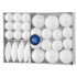 Globes MagicHome Christmas, set, 31 pcs, white, on the Christmas tree