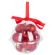 MagicHome jõulupallid, 12 tk, 3 cm, punane, kuusele