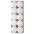 Globes MagicHome Christmas,10 pcs, white, on the Christmas tree, 6 cm