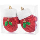 Kaunistus MagicHome Christmas, komplekt, 2 tk, 10 cm, kindad, punane, jõulupuule