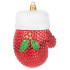 Kaunistus MagicHome Christmas, komplekt, 2 tk, 10 cm, kindad, punane, jõulupuule