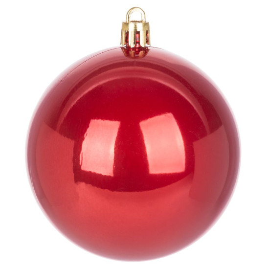 Globes MagicHome Christmas, 6 pcs, red, on the Christmas tree, 8 cm Globes MagicHome Christmas, 6 pcs, red, on the Christmas tree, 8 cm