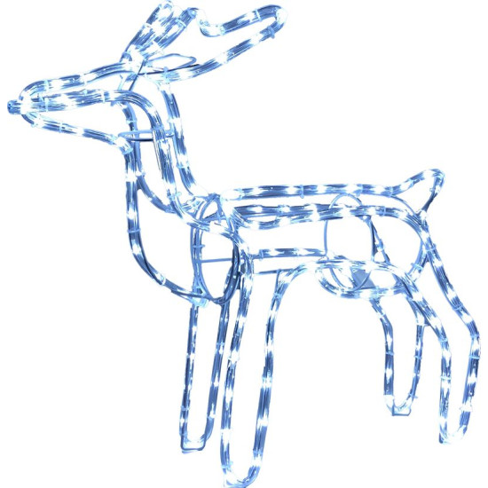 Decoration MagicHome Christmas, Reindeer, 144 LED cold white, 230V, 50 Hz, exterior, 59x27,50x64 cm Decoration MagicHome Christmas, Reindeer, 144 LED cold white, 230V, 50 Hz, exterior, 59x27,50x64 cm