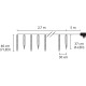 Christmas Light MagicHome Christmas Icicle, 65 LED ice blue, 8 functions, 230 V, 50 Hz, IP44, exteri