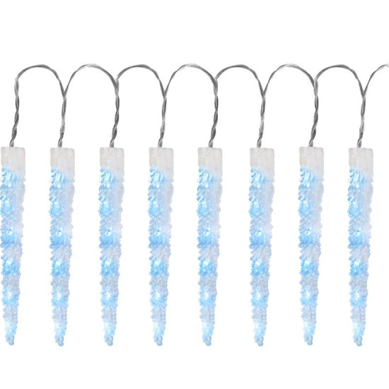 Christmas Light MagicHome Christmas Icicle, 65 LED ice blue, 8 functions, 230 V, 50 Hz, IP44, exteri