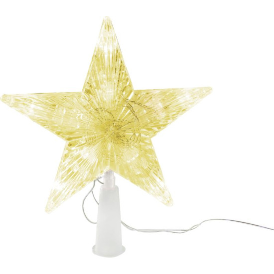 MagicHome Christmas star, 10x LED, gold, 2xAA MagicHome Christmas star, 10x LED, gold, 2xAA