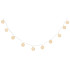 MagicHome Cotton Balls White chain, 10x LED warm white, PE/cotton, 2xAA, simple lighting, lighting, L-1.35 m
