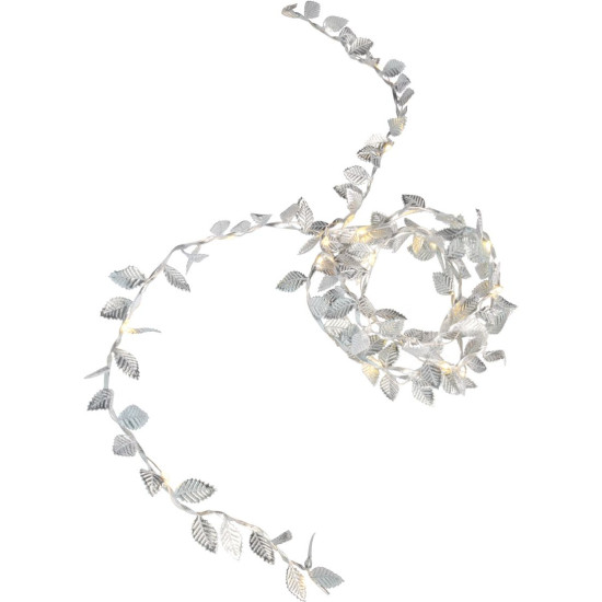 MagicHome Christmas Leafdeco chain, 20x mLED warm white, 2xAA, IP 20, interior, lighting, L-1.90 m MagicHome Christmas Leafdeco chain, 20x mLED warm white, 2xAA, IP 20, interior, lighting, L-1.90 m