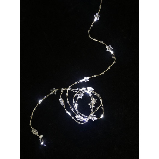 Christmas Light MagicHome Christmas Stardeco CW, 20 m LED cold white, 2xAA, IP20, interior, L-1,9 m Christmas Light MagicHome Christmas Stardeco CW, 20 m LED cold white, 2xAA, IP20, interior, L-1,9 m