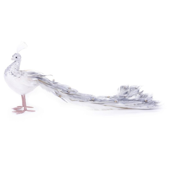 Jõulukuju MagicHome, Peacock, hõbe, 50x20x23 cm. Jõulukuju MagicHome, Peacock, hõbe, 50x20x23 cm.