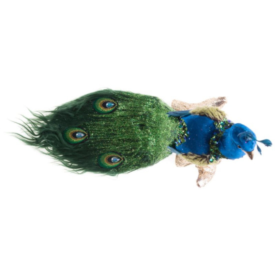 Jõulukuju MagicHome, Peacock, sinakasroheline, 24x12x32 cm. Jõulukuju MagicHome, Peacock, sinakasroheline, 24x12x32 cm.