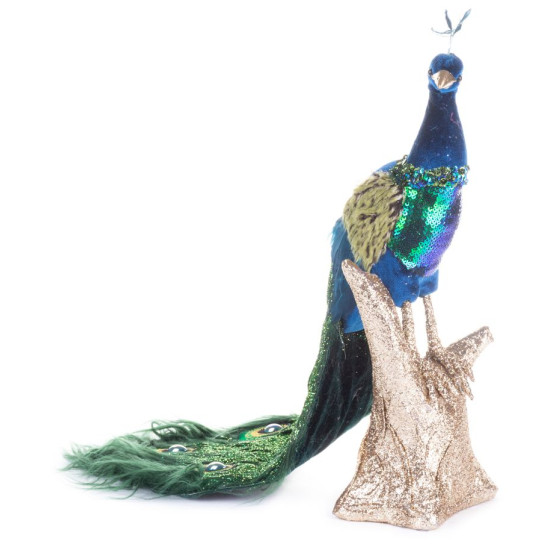 Jõulukuju MagicHome, Peacock, sinakasroheline, 24x12x32 cm. Jõulukuju MagicHome, Peacock, sinakasroheline, 24x12x32 cm.