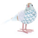 Bird MagicHome Christmas, blue 20x8x14 cm, feather