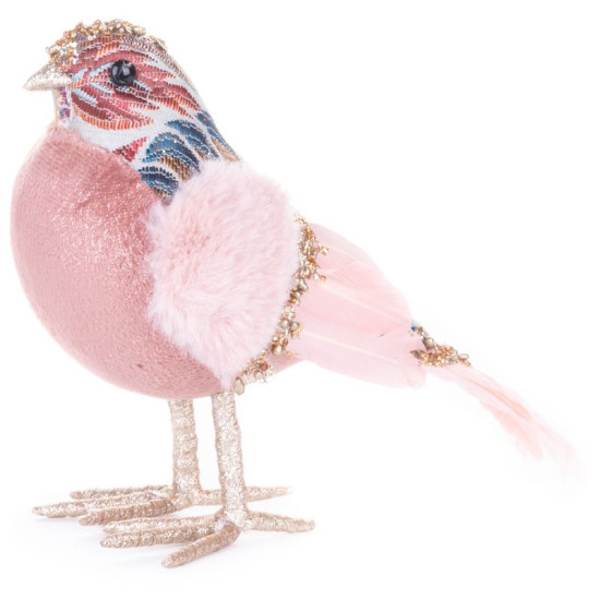 Bird MagicHome Christmas, pink, 20x8x14 cm, feather
