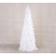 Decoration MagicHome Christmas, Christmas tree made of feathers, white, 24x60 cm