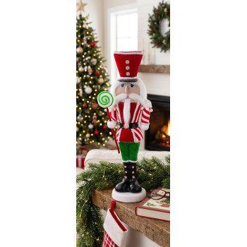 Decoration MagicHome Christmas, Soldier, 15x18x61 cm