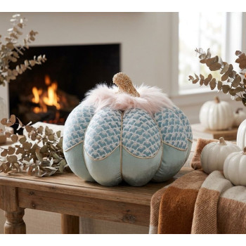 Decoration MagicHome Christmas, Pumpkin, blue, 29x24 cm