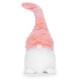 Figurine MagicHome Christmas, Elf with short legs, fabric, pink-white,20x19x58 cm Figurine MagicHome Christmas, Elf with short legs, fabric, pink-white,20x19x58 cm