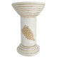 MagicHome decoration, high pedestal, cream, ceramic, 25.5x25.5x41 cm