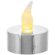 Свечи MagicHome Christmas, LED, в упаковке 2 шт, серебристые, движущееся пламя Свечи MagicHome Christmas, LED, в упаковке 2 шт, серебристые, движущееся пламя