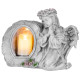 MagicHome decoration, Angel praying with candle, 1xLED, polyresin, for grave, 28x13x21.5 cm MagicHome decoration, Angel praying with candle, 1xLED, polyresin, for grave, 28x13x21.5 cm