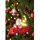 Jõulukuju MagicHome, jõuluvana autos, LED, terrakota, 12,5x6x11,8 cm Jõulukuju MagicHome, jõuluvana autos, LED, terrakota, 12,5x6x11,8 cm