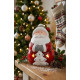 Decoration MagicHome Christmas, Santa, LED, terracotta, 8.5x8.2x12.5 cm