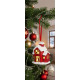 Decoration MagicHome Christmas, House, LED, terracotta, hanging, 5.5x5x7.2 cm Decoration MagicHome Christmas, House, LED, terracotta, hanging, 5.5x5x7.2 cm